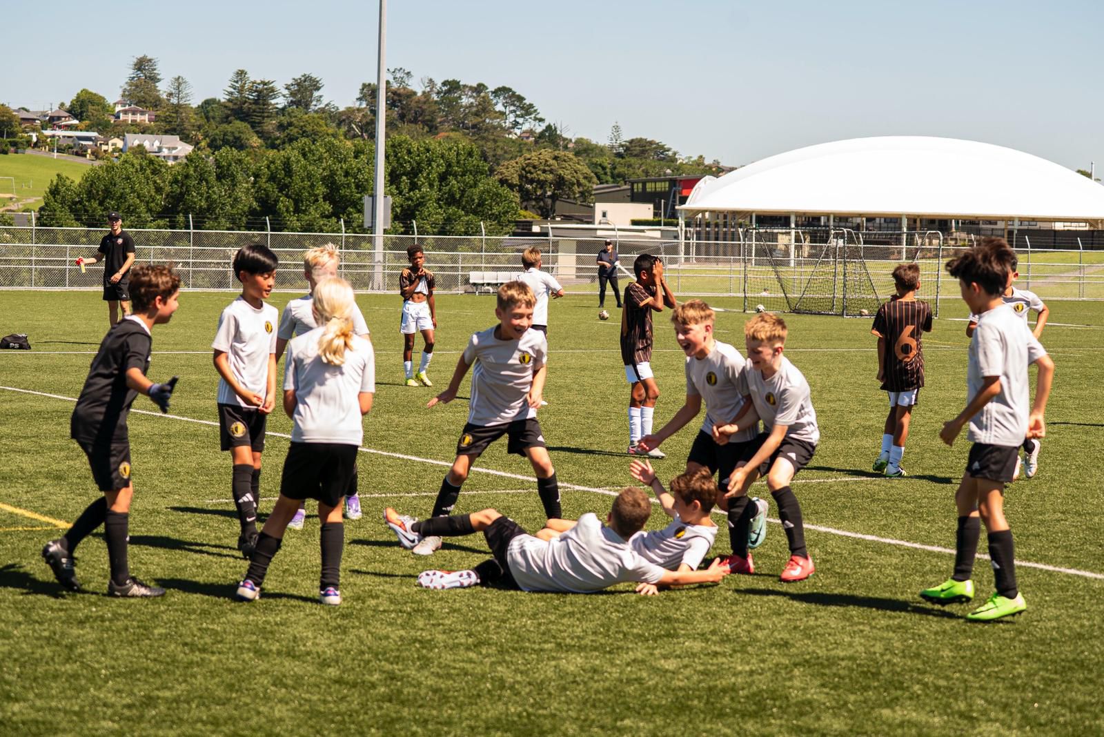 Only Ballers players in action during an Academy Premier League match